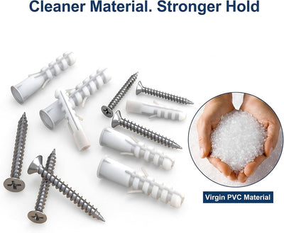 Kit anclajes acero inox y PVC para yeso 264 pzas