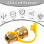 Conexión rápida gas natural 1/2 conector latón electrodomésticos
