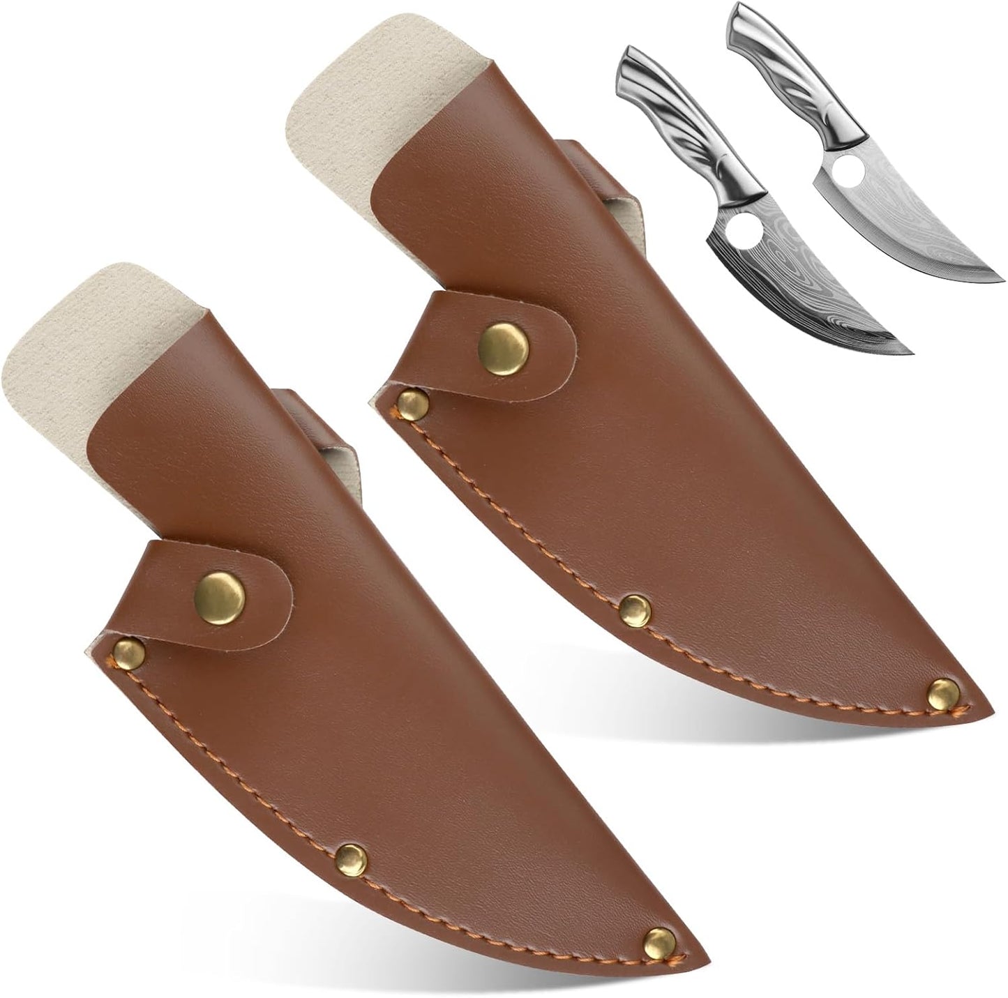 Funda cuero 6pulg cubierta cuchillo japonés chef profesional