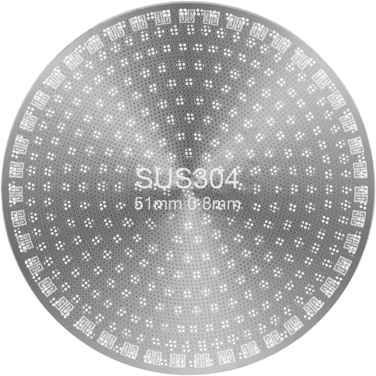 Pantalla disco espresso acero inox 150μm 0.067pulg reutilizable