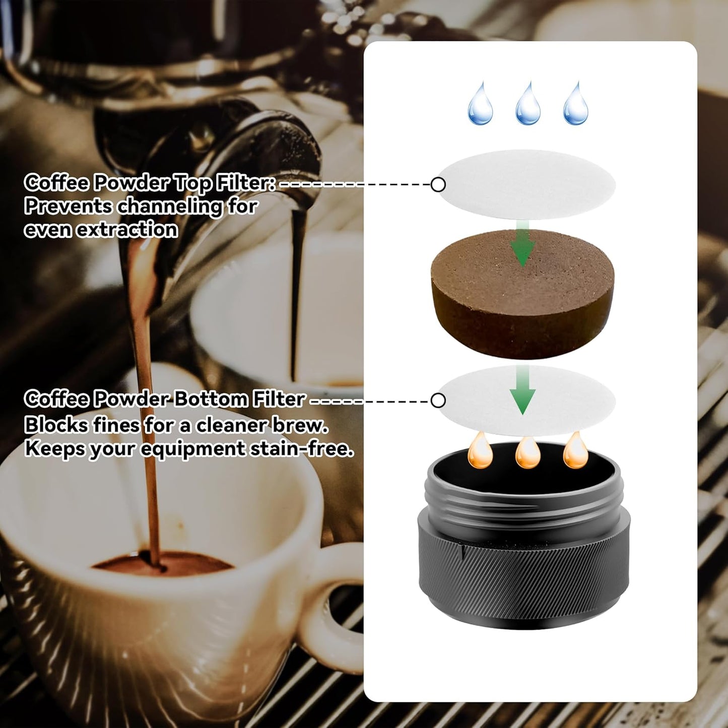 Filtros de café de papel compatibles con cafetera OXO Rapid Brewer