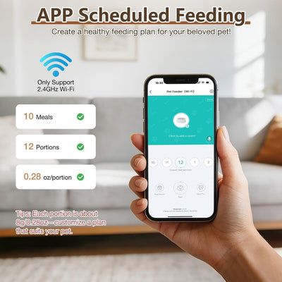 Alimentador automático para gatos WiFi 5L antiatascos