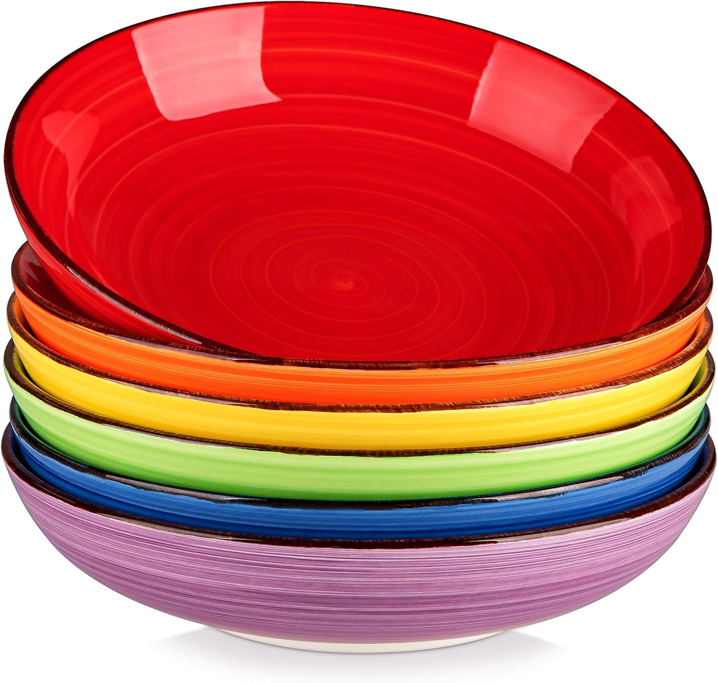 Set 6 Cuencos Pasta 50oz y 4 Cuencos Sopa Microondas