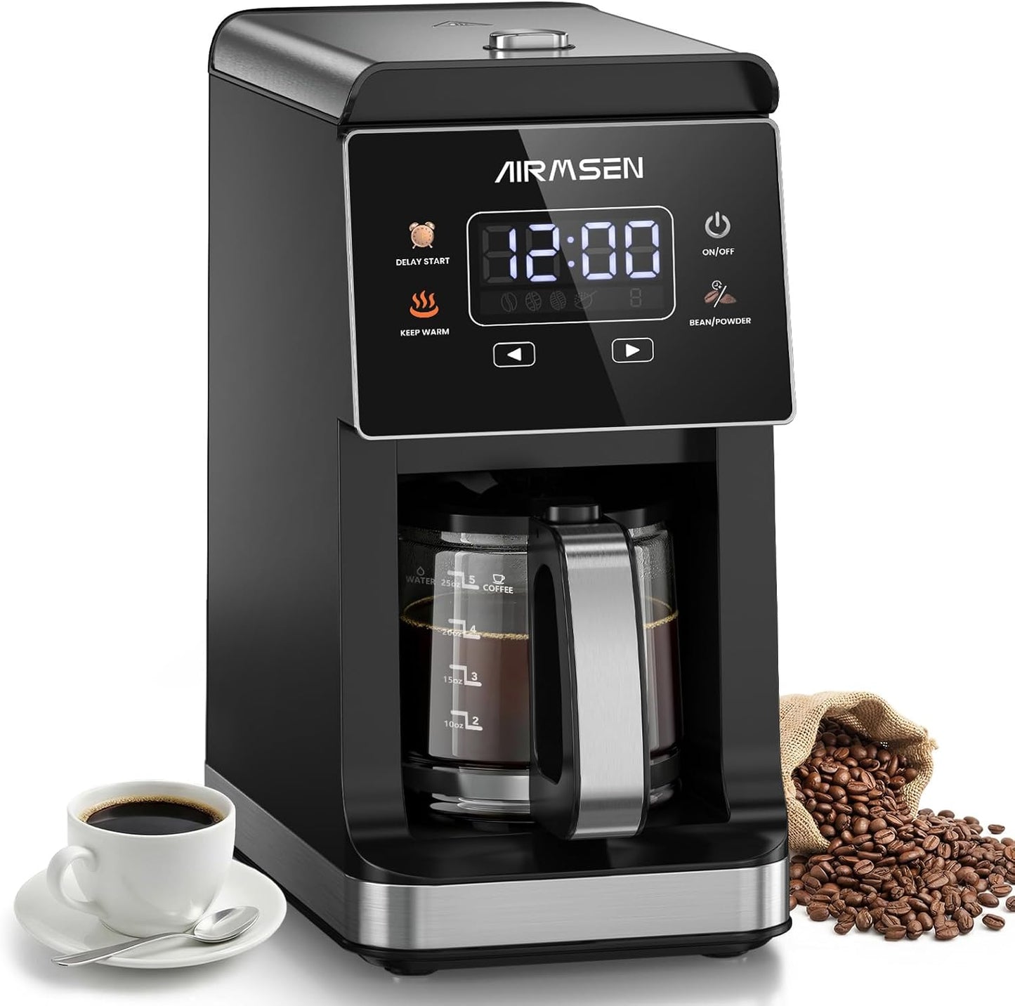 Cafetera Grind & Brew con molinillo integrado 5 tazas