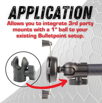 Adaptador enchufe aluminio 1pulg con brida