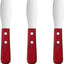 3 Cuchillos Espardor Mantequilla Acero Inox Mango Madera