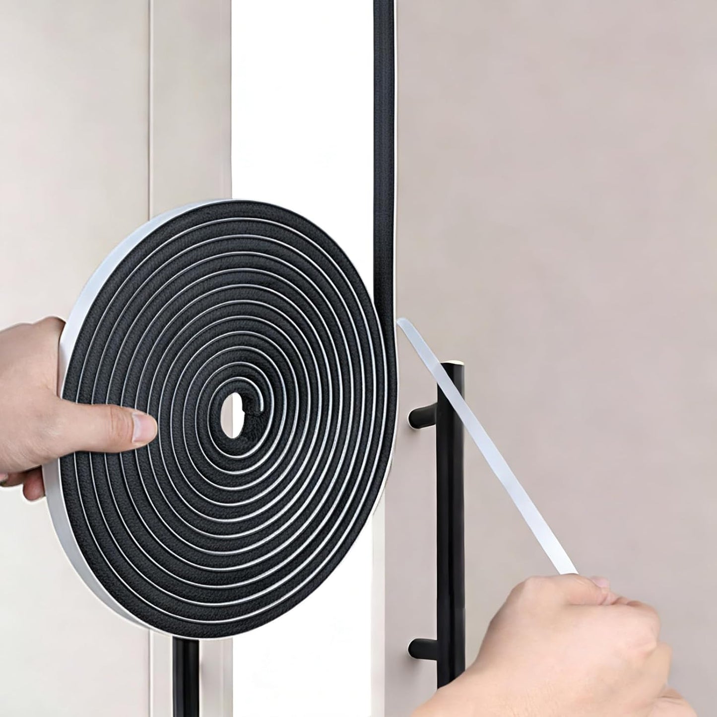 Tira sello autoadhesivo fieltro 0.35x0.35pulg puerta