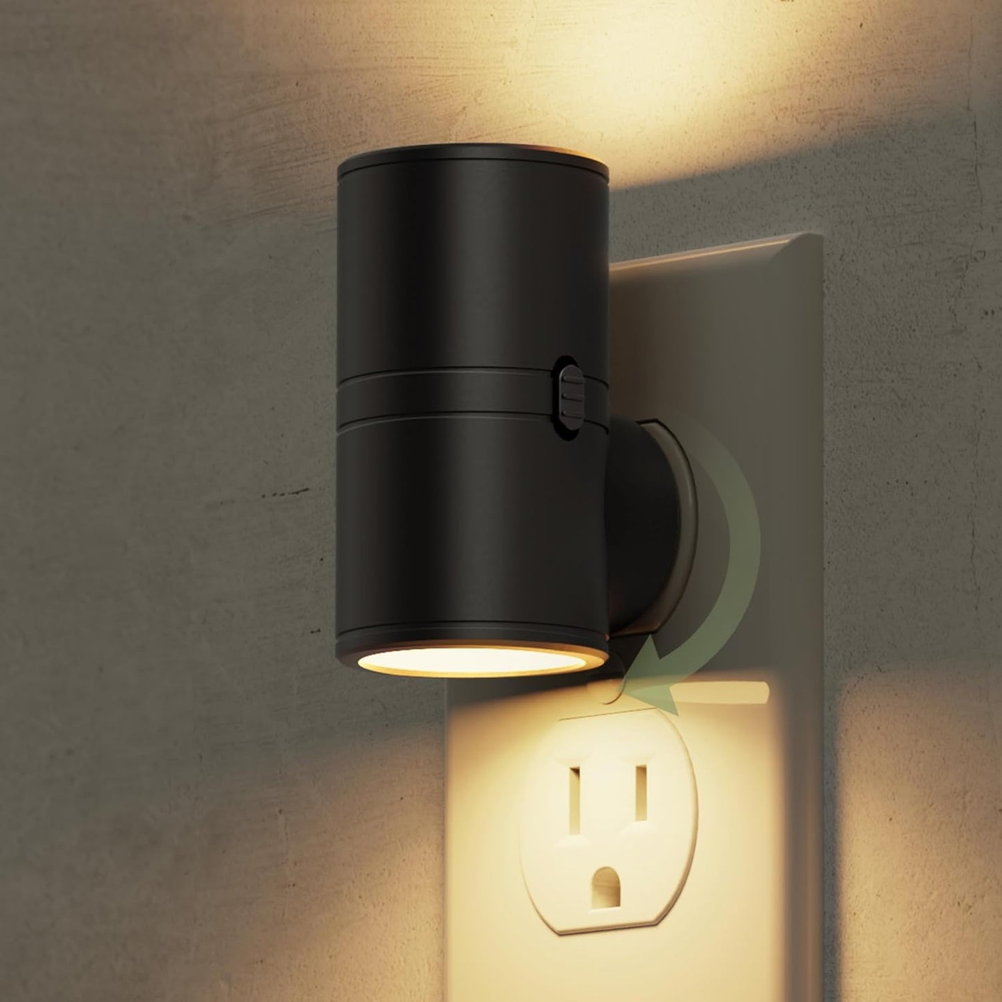Luz Nocturna Enchufable Sensor Luz 2 Niveles Blanco Suave Pasillo