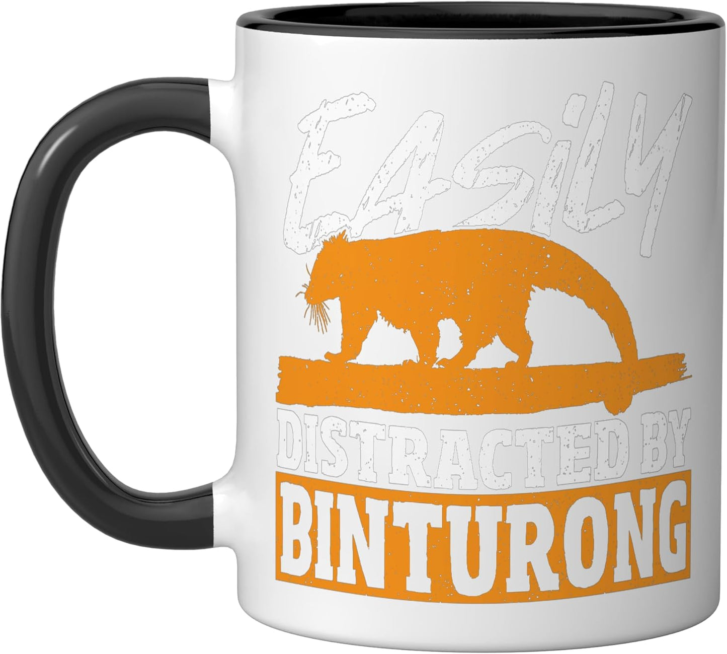 Taza Cerámica Binturong Negro/Blanco