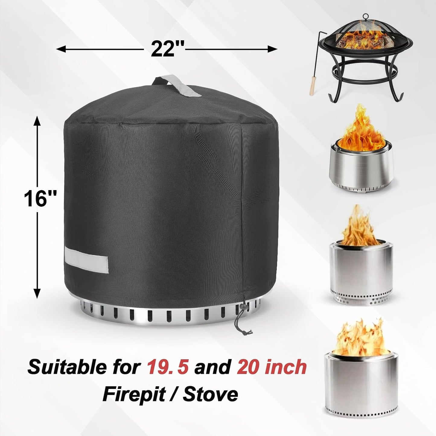 Cubierta Solo Stove Bonfire 2.0 19.5-20pulg poliéster