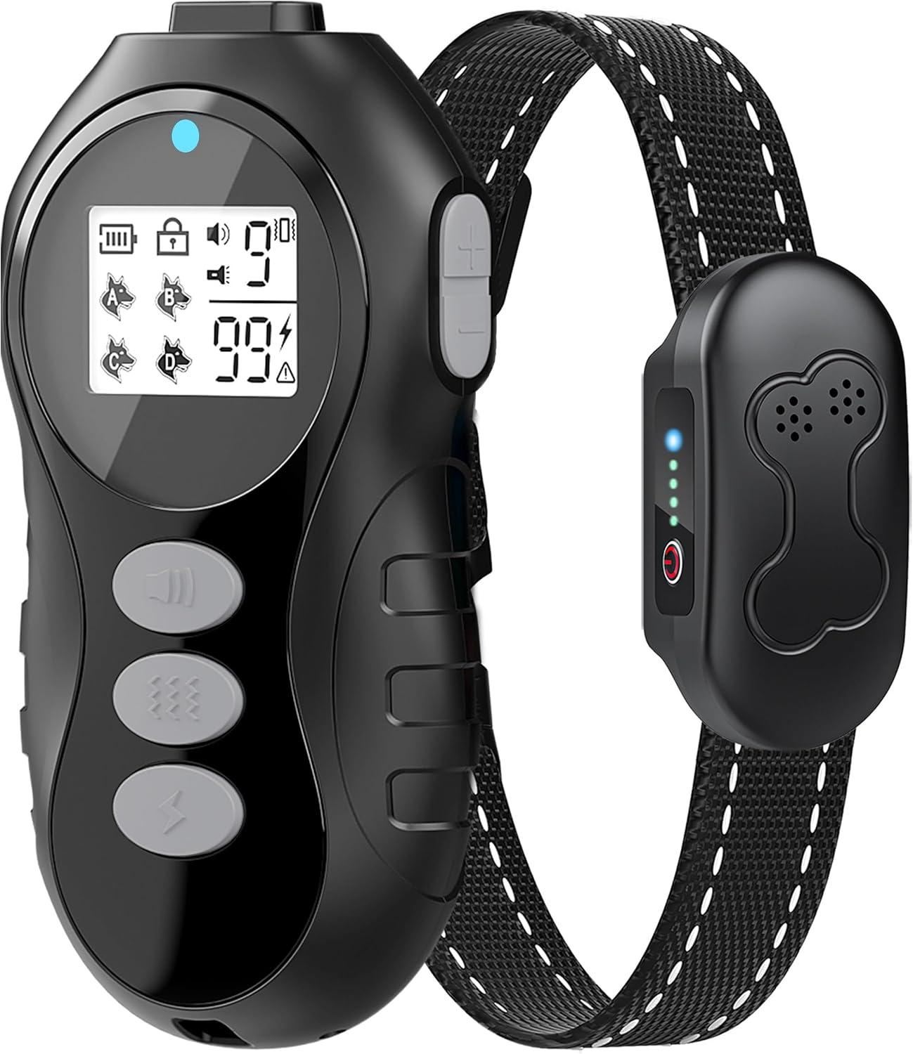 Collar choque perros control remoto 4 modos IPX7