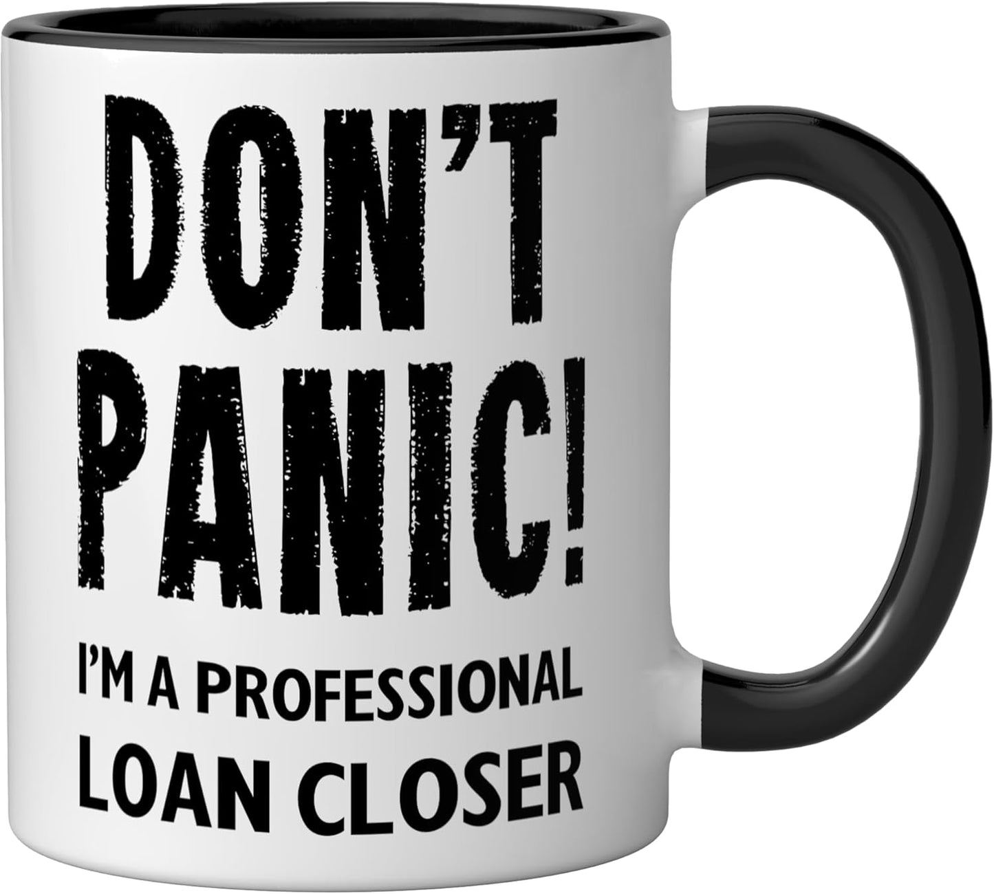 Taza Cerámica Loan Closer Negro/Blanco