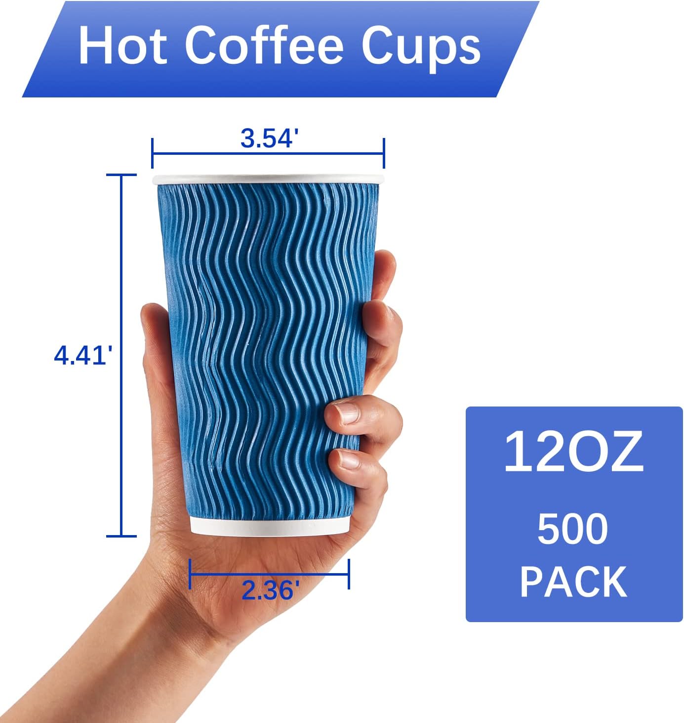 Cafetera papel aislada 12oz y contenedor plástico sin BPA