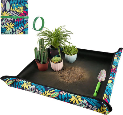 Tapete trasplante 29.5x29.5pulg tela Oxford impermeable plegable