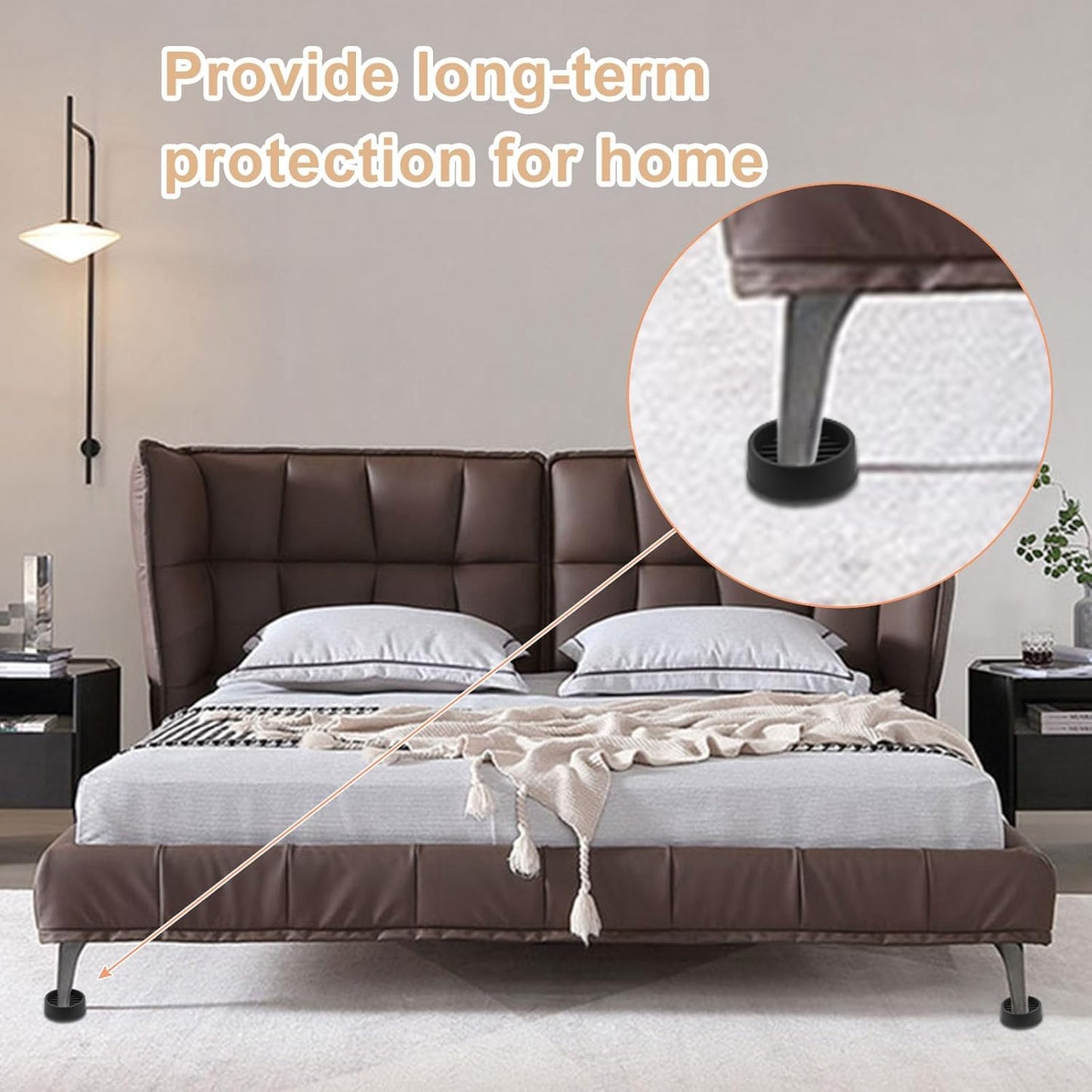 4 Almohadillas Antiderrap para Muebles y Suelo 1.5pulg