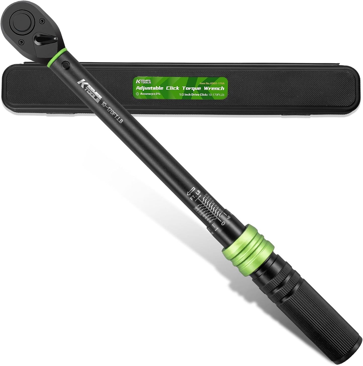 Llave dinamométrica 1/2 pulg 10-170 ft-lb
