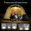 Linterna LED campamento recargable 1200 lúmenes IP65 blanco