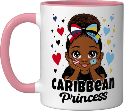 Taza Cerámica St Lucia Princesa Rosa/Blanca
