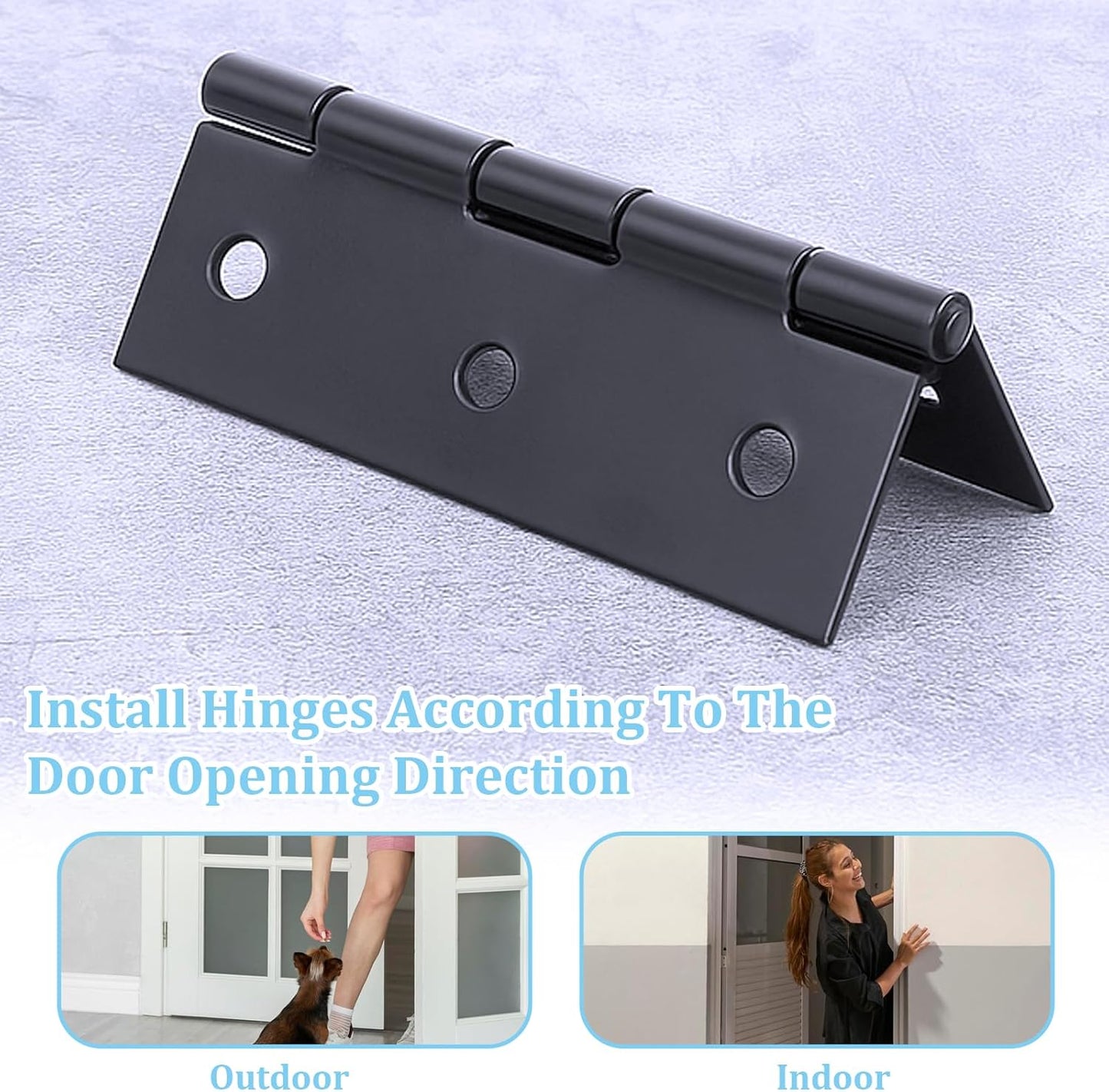2 Bisagras Acero Inox 2.5pulg Plegables 12s Puerta Ventana