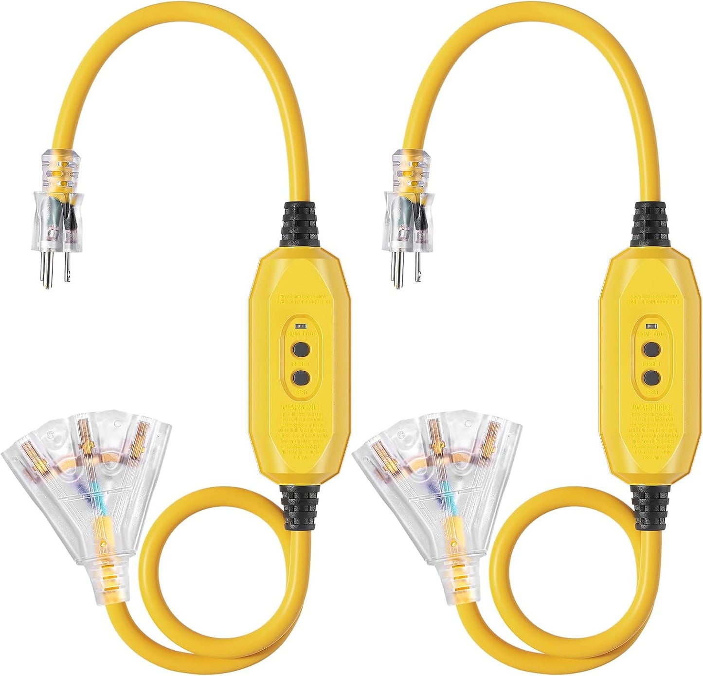 Cable extensión GFCI 3 pies para piscina con enchufe LED