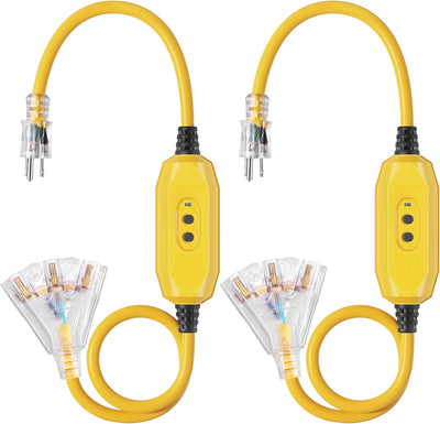 Cable extensión GFCI 3 pies para piscina con enchufe LED