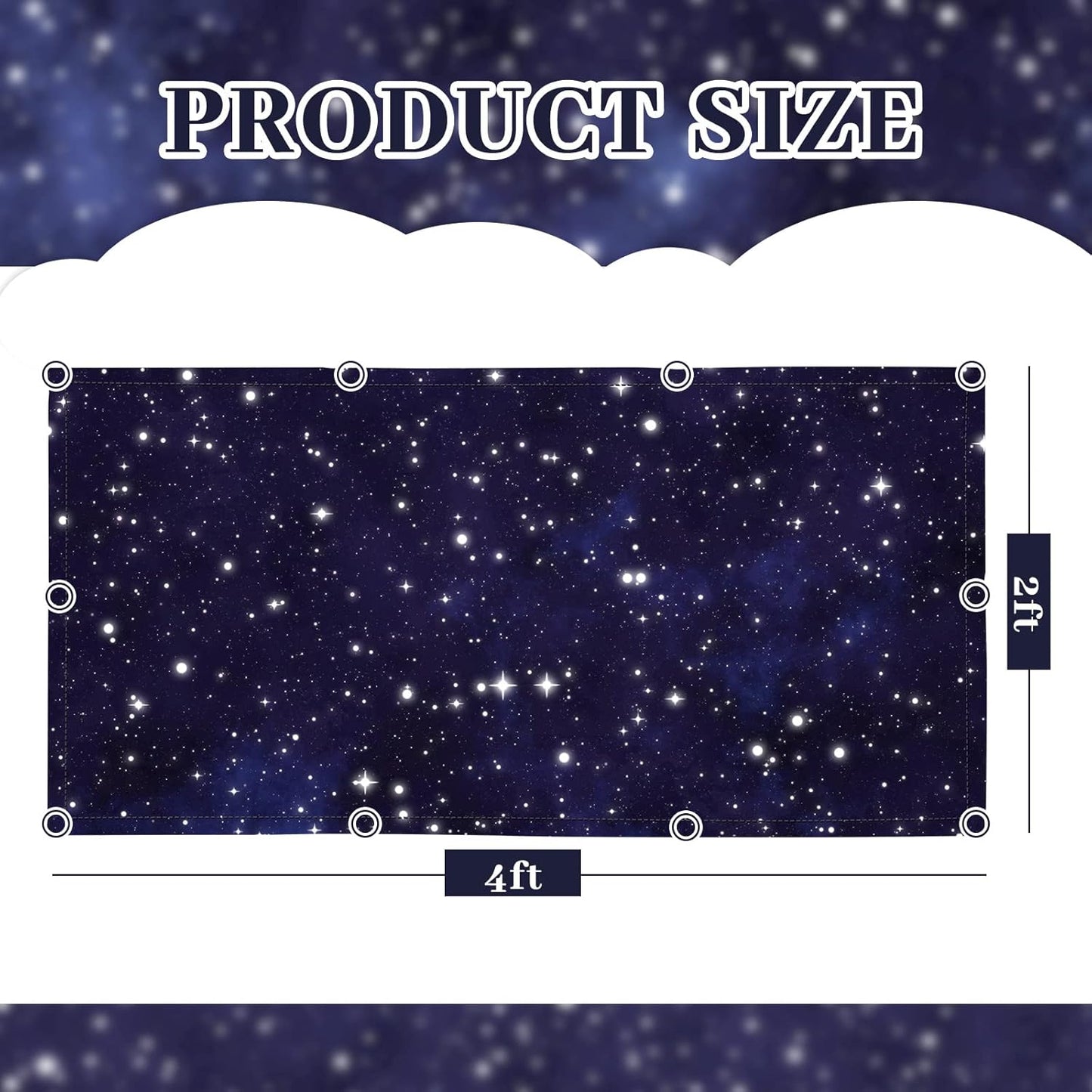 8 Cubiertas Luz Fluorescente 4x2ft Magnéticas Estilo Estrella