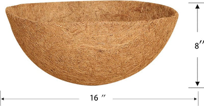 Forro coco 100% natural para cesta colgante 16pulg 4pzas