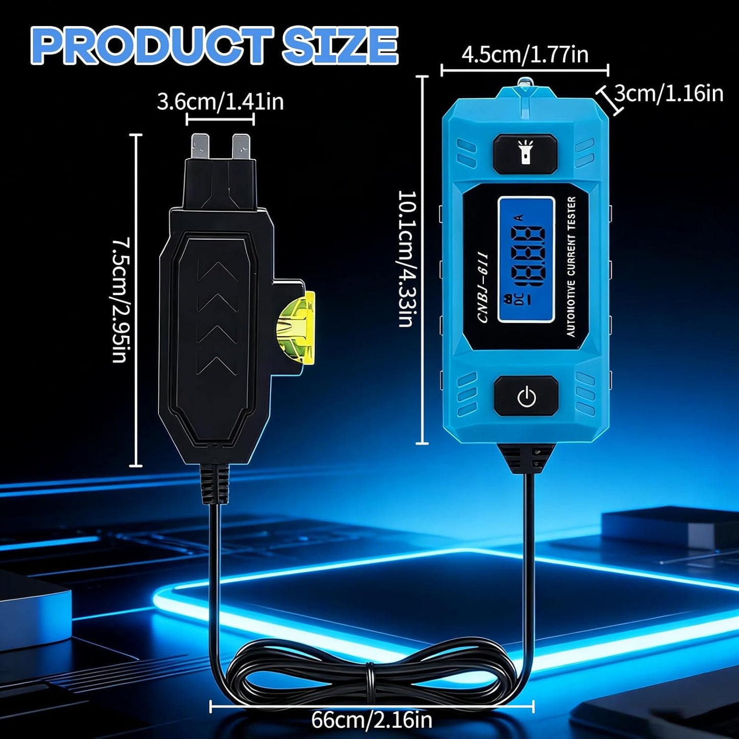 Probador circuito automotriz 20A 48V alta precision
