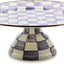 Plato pedestal esmaltado soporte tarta morado