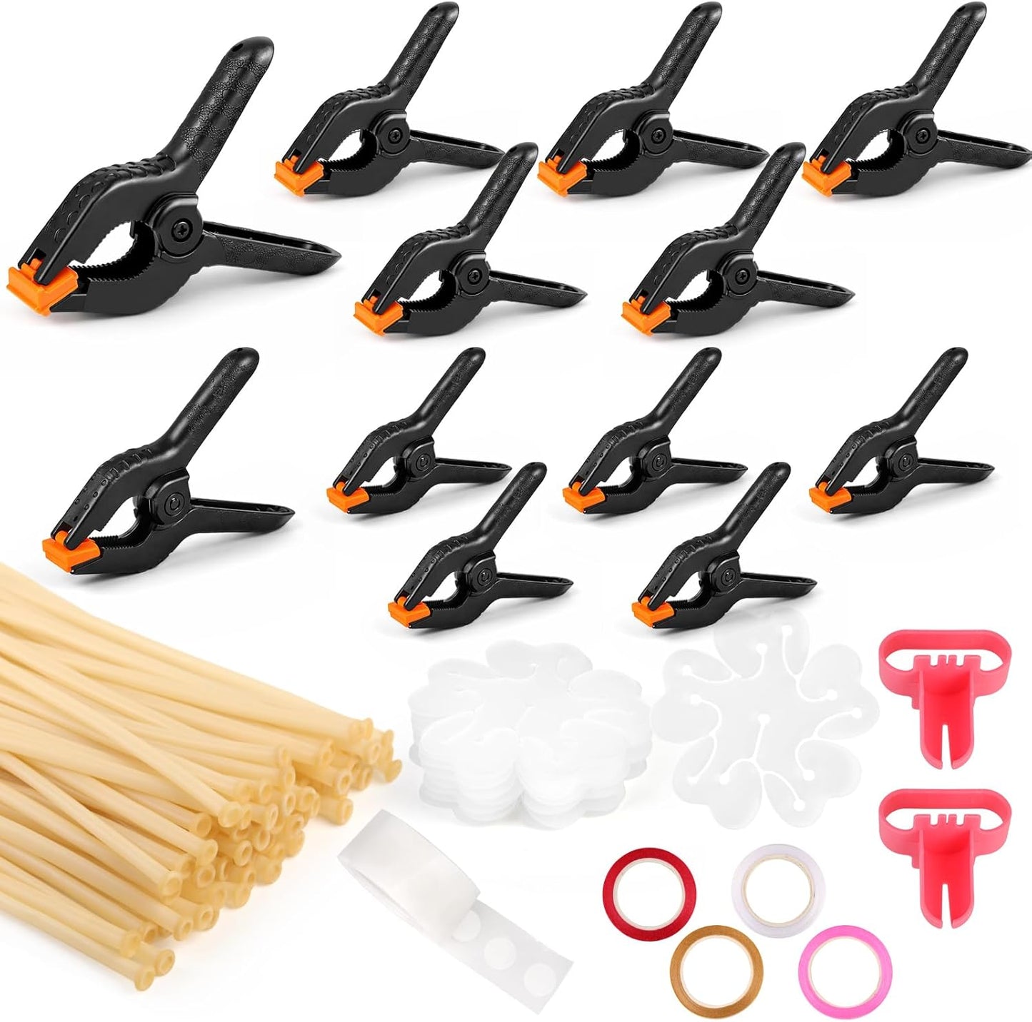 Pack 12 Clips Arco Globos 3x4pulg 100 Transparentes