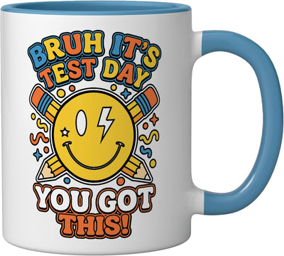 Taza Cerámica Docente Prueba Azul/Blanco