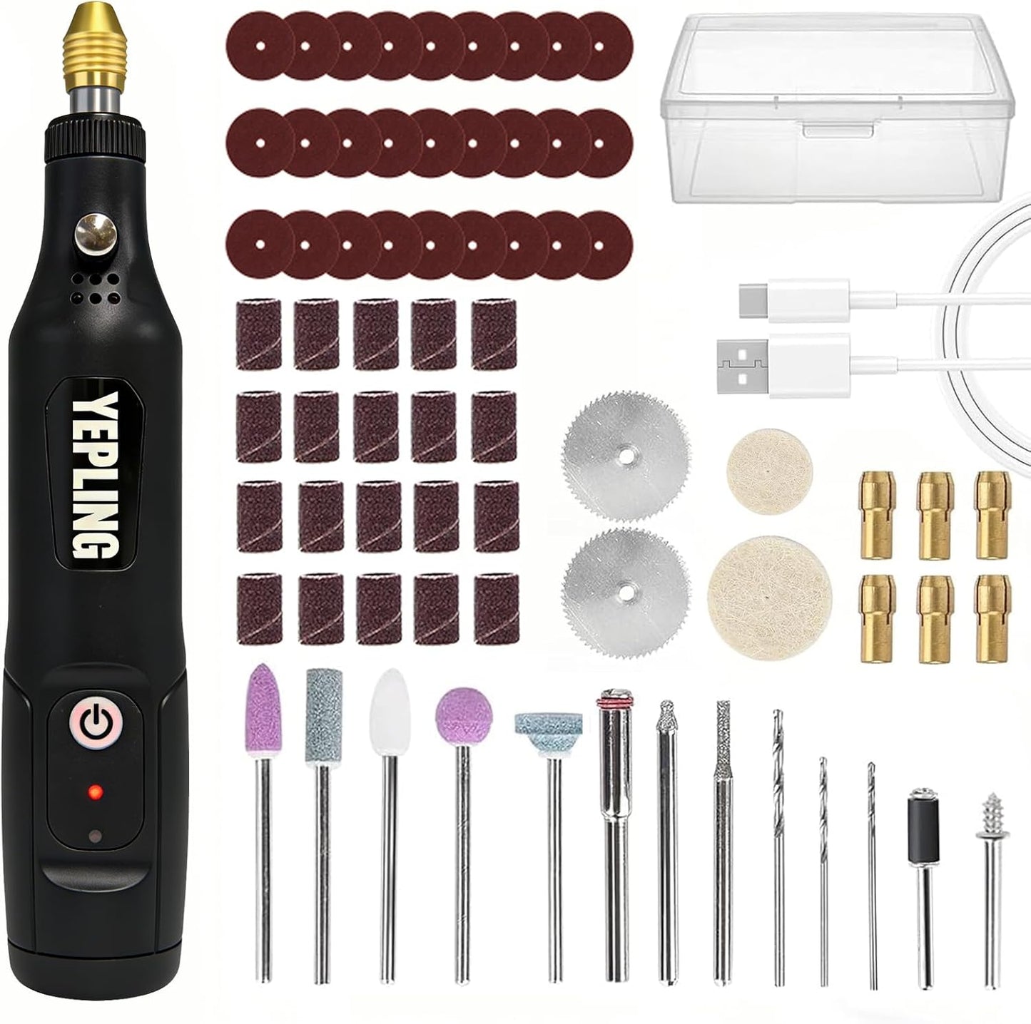 Herramienta giratoria inalámbrica 3.7V con 72 accesorios