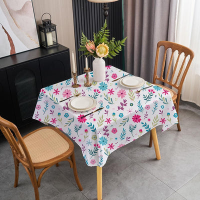 Mantel cuadrado de primavera 36 pulgadas floral para 2-4 asientos
