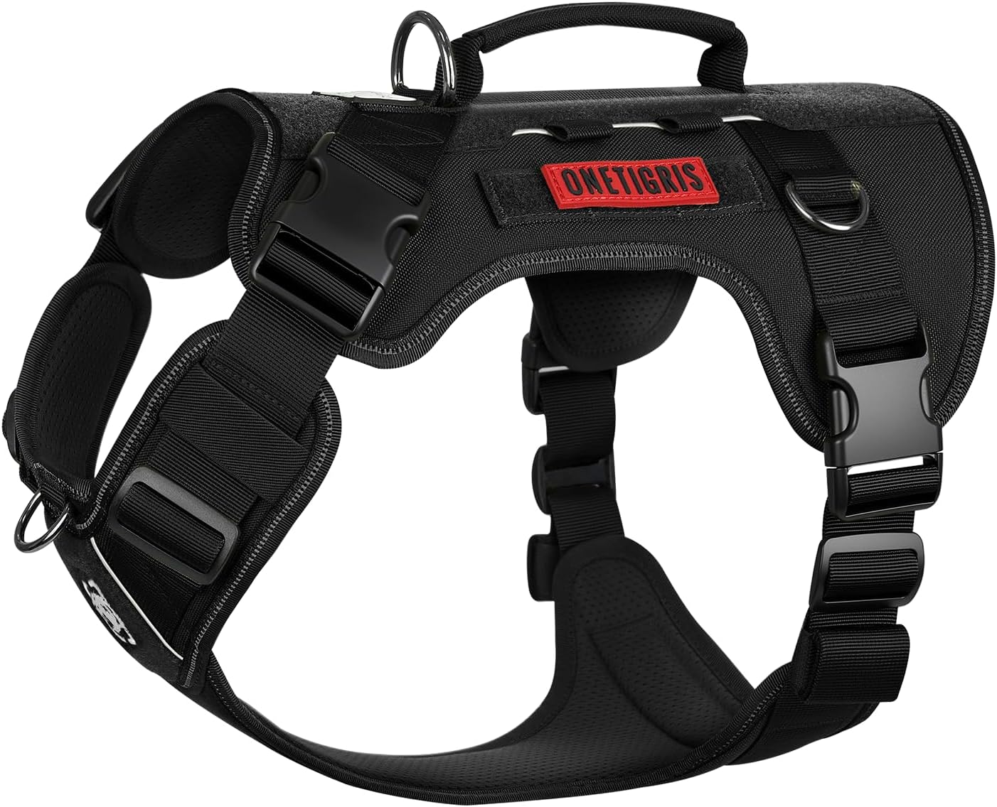 Arnés táctico K9 ajustable con chaleco reflectante