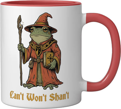 Taza Cerámica Rana Roja/Blanca