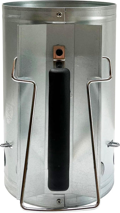 Arrancador chimenea carbón 7.5x12pulg mango galvanizado Rapidfire