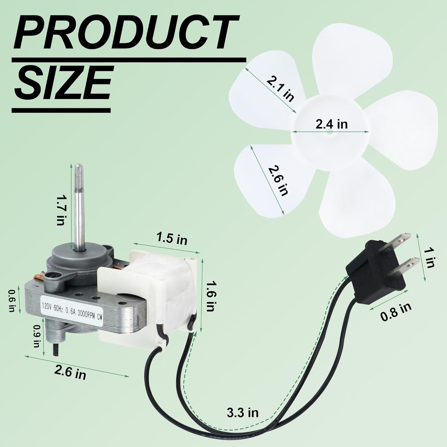 Motor eléctrico ventilador baño comp NuTone S1200A000