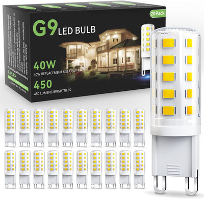 20 Pzas Bulbo LED G9 4W 6000K para Cristal