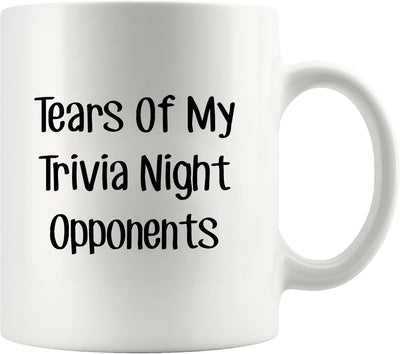 Taza de cerámica Tears Of My Trivia Night Opponents 11 oz