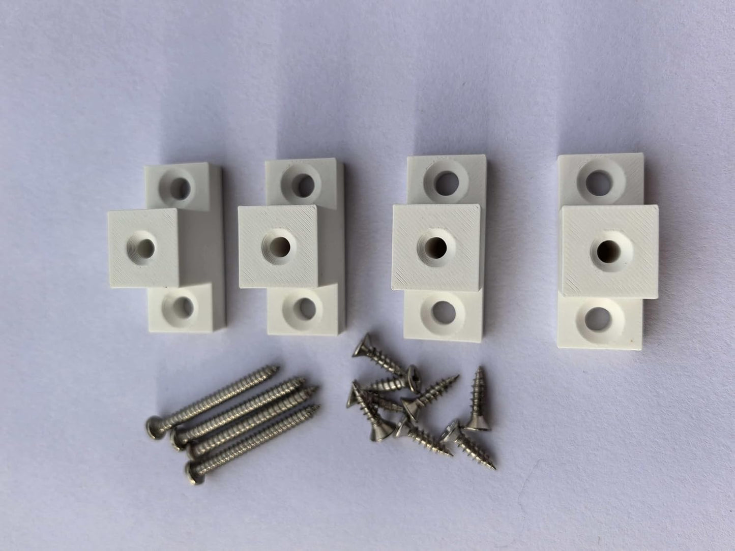 Separador cajón plástico deslizante 1pulg blanca set 4