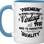Taza cerámica Vintage Legends Bornpulgada1981 azul/blanco