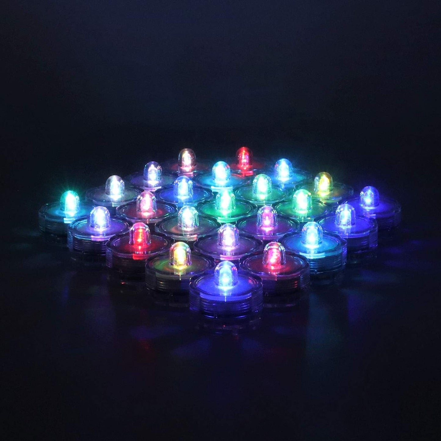 Set 24 Luces LED Sumergibles Multicolor Boda