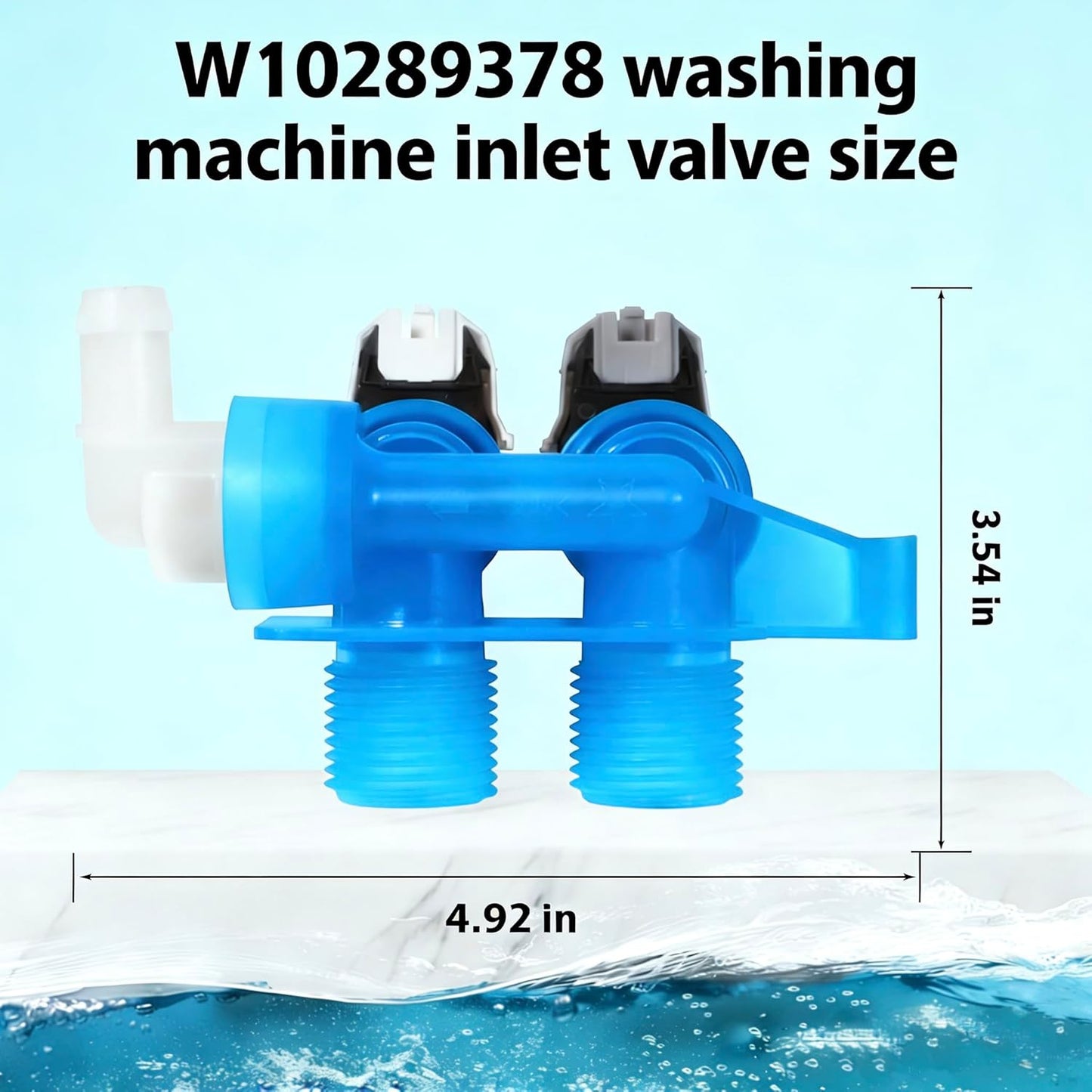 Válvula entrada agua comp Whirlpool Maytag Amana