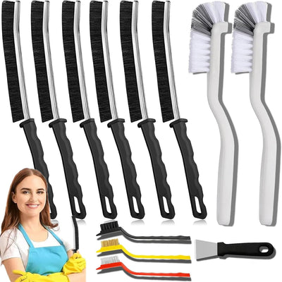 Cepillo hendiduras multifuncional para baño cocina hogar 6 pzas