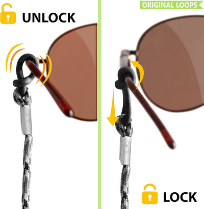 Correa para gafas con soporte cuello deporte