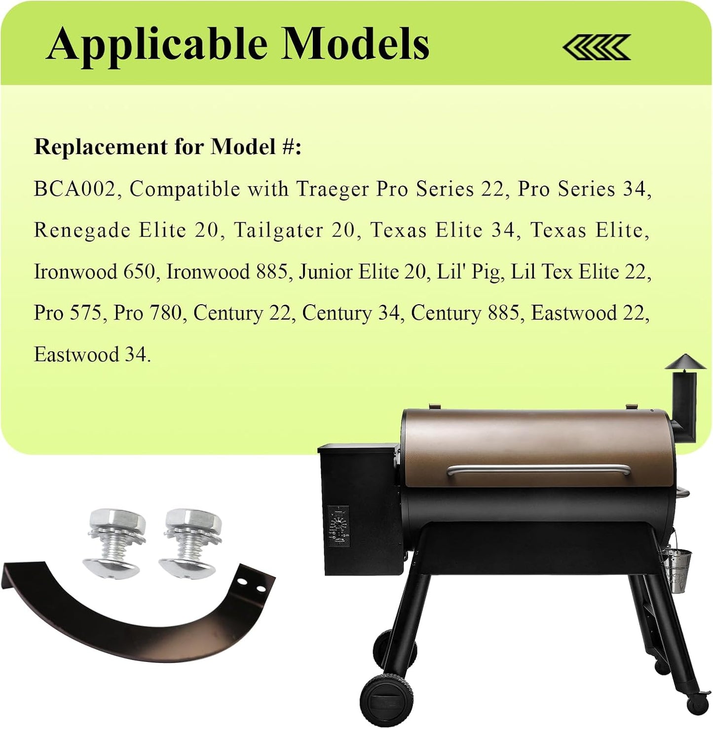 Tope puerta parrilla Traeger lado derecho Pro Series 22
