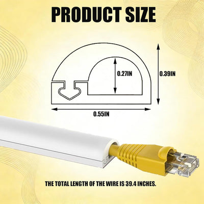 Protector cable PVC blanco 39pulg organizacion oficina