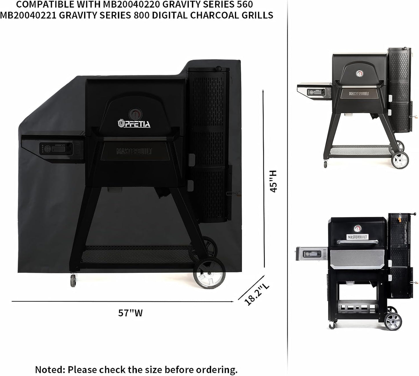 Cubierta parrilla Masterbuilt Gravity Series 600D