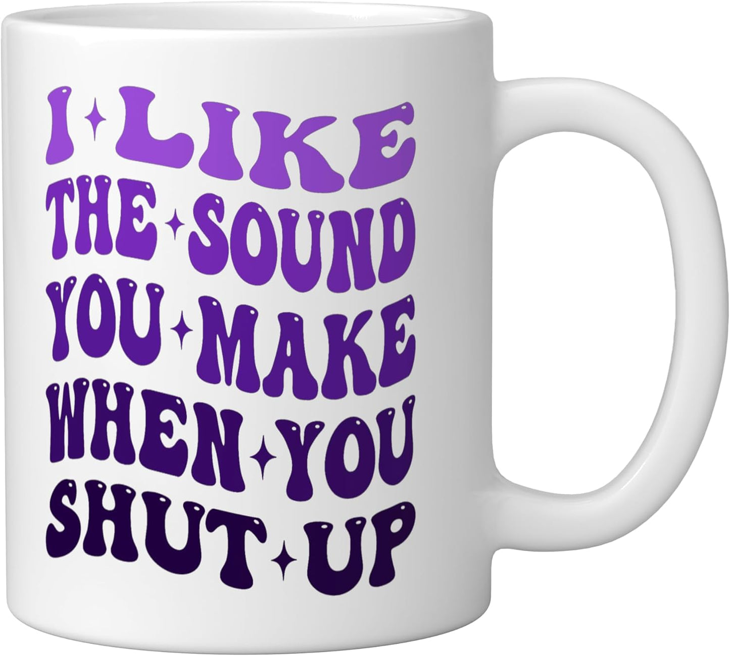 Taza cerámica para introvertido blanco I Like The Sound You Make When You Shut Up