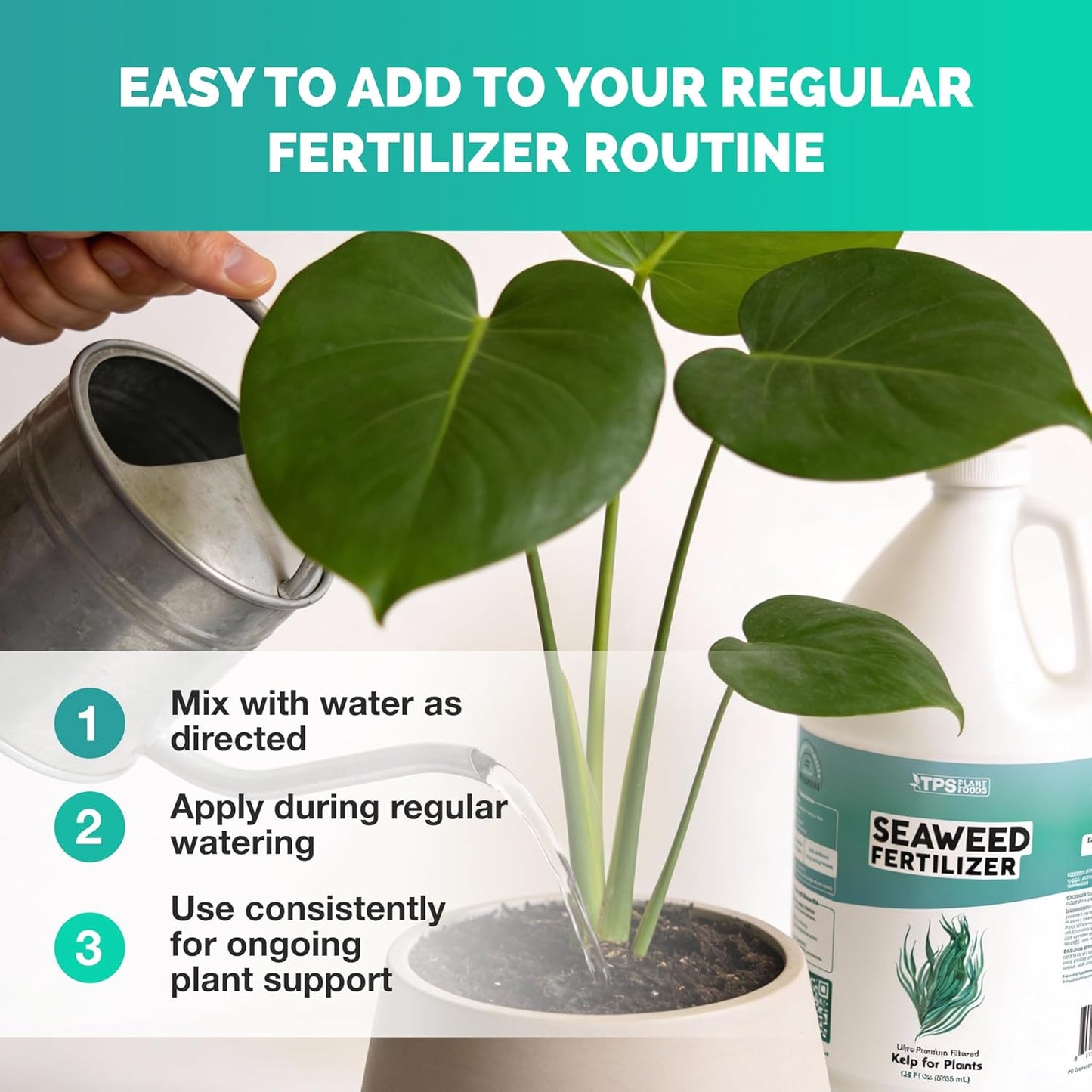 Fertilizante líquido de algas marinas para jardinería 32oz